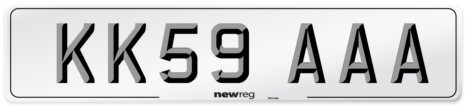 KK59 AAA Number Plate from New Reg